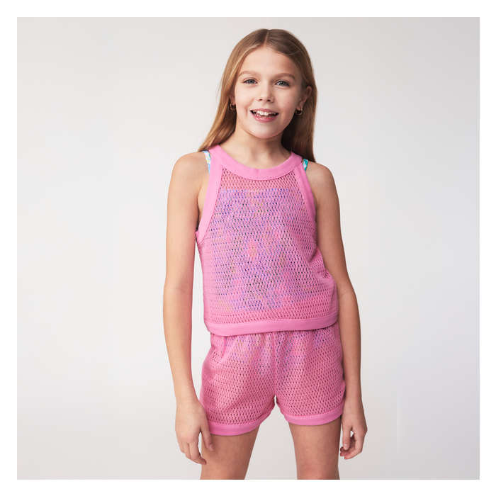 Kid Girls' 2-Piece Crochet Cover-Up Set